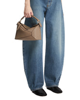 Brown Small Puzzle Edge Bag | PDP | Antonia