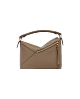 Brown Small Puzzle Edge Bag | PDP | Antonia