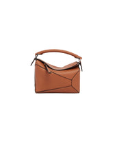 Brown Mini Puzzle Bag | PDP | Antonia