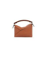 Brown Mini Puzzle Bag | PDP | Antonia