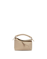 Beige Mini Puzzle Edge Bag | PDP | Antonia