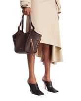 Brown Hammock Flip Leather Bag | PDP | Antonia