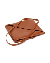 Brown Medium Puzzle Fold Tote Bag | PDP | Antonia