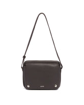 Gray Medium Pebble Messenger Bag | PDP | Antonia