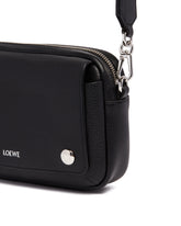 Black Pebble Messenger Small Bag | PDP | Antonia