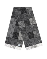 Gray Large Anagram Scarf | PDP | Antonia