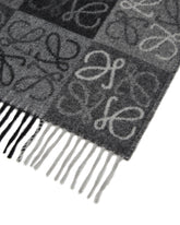 Gray Large Anagram Scarf | PDP | Antonia