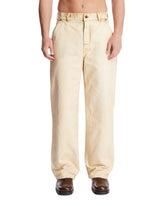 Beige Utility Cotton Pants | PDP | Antonia