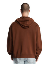 Brown Wool Zip-up Hoodie | PDP | Antonia