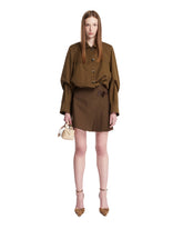 Green Pleated Mini Skirt | PDP | Antonia