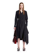 Blue Draped Cotton Dress | PDP | Antonia