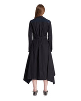 Blue Draped Cotton Dress | PDP | Antonia
