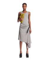 Gray Stretch Cotton Tank Dress | PDP | Antonia