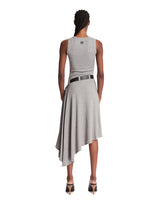 Gray Stretch Cotton Tank Dress | PDP | Antonia