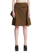 Green Draped Skirt | PDP | Antonia