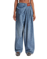 Blue Draped Jeans | PDP | Antonia