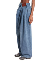 Blue Draped Jeans | PDP | Antonia