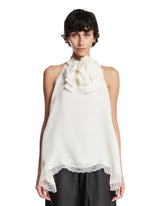 Silk Open-back Blouse | PDP | Antonia