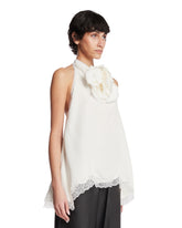 Silk Open-back Blouse | PDP | Antonia