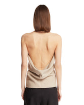 Beige Cross-Over Top | PDP | Antonia