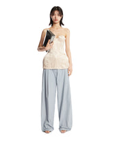 Top Corsetto Lungo in Seta Bianco | PDP | Antonia