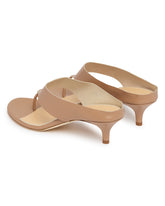 Beige Leather Thong Sandals | PDP | Antonia