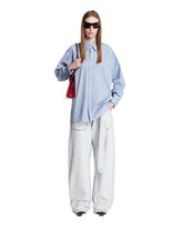 Blue Striped Cotton Shirt | PDP | Antonia