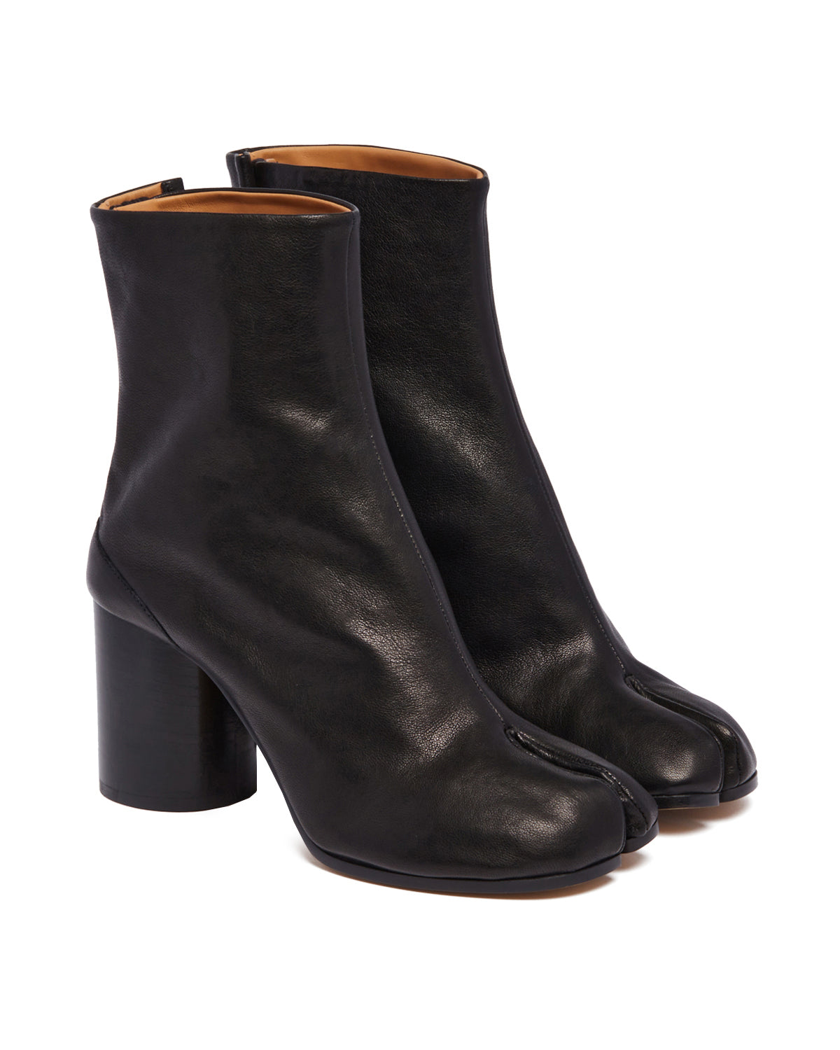 Black Leather Tabi Boots | MAISON MARGIELA - Antonia