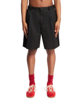 Black Tailored Cotton Shorts | PDP | Antonia