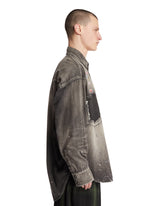 Black Denim Shirt with Embellishments | PDP | Antonia