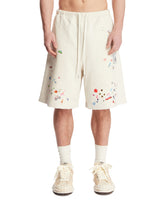 Gray Embellished Bermuda Shorts | PDP | Antonia