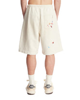 Gray Embellished Bermuda Shorts | PDP | Antonia