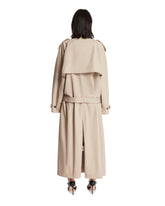 Trench Doppiopetto In Cotone Beige | PDP | Antonia