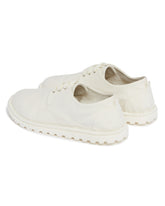 White Sancrespella Derby Lace-Up Shoes | PDP | Antonia