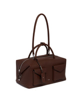 Brown Holdall Cargo Large Bauletto Bag | PDP | Antonia