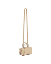 Borsa Bauletto Piccola Holdall In Pelle Beige | PDP | Antonia