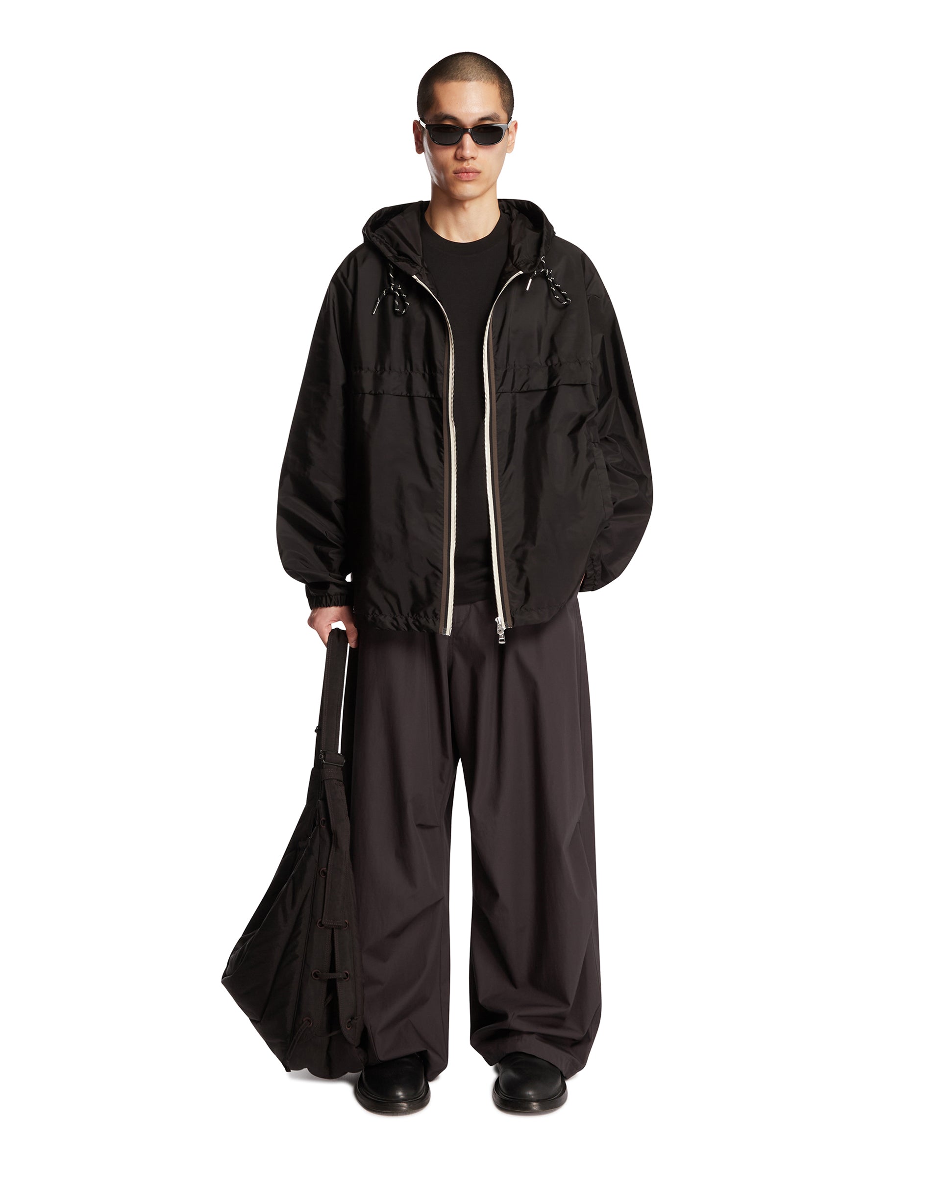 Black Nidge Hooded Jacket | MONCLER - Antonia