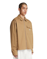 Beige Cotton Overshirt | PDP | Antonia