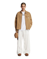 Beige Cotton Overshirt | PDP | Antonia