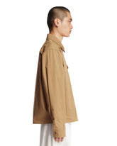 Beige Cotton Overshirt | PDP | Antonia