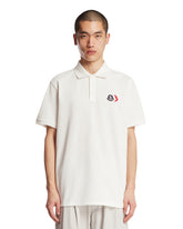 White Triple Patch Polo Shirt | PDP | Antonia