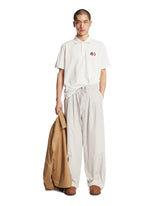 White Triple Patch Polo Shirt | PDP | Antonia
