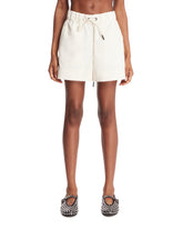 White Drawstring Shorts | PDP | Antonia