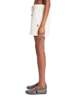 White Drawstring Shorts | PDP | Antonia