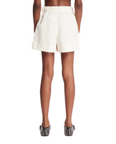 White Drawstring Shorts | PDP | Antonia