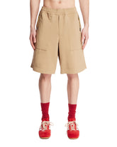 Beige Froisse Shorts | PDP | Antonia