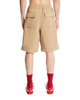 Beige Froisse Shorts | PDP | Antonia