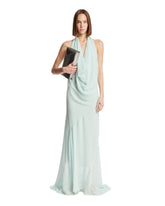 Green Draped Halterneck Dress | PDP | Antonia