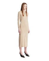 Beige One-Shoulder Jersey Dress | PDP | Antonia