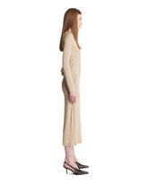 Beige One-Shoulder Jersey Dress | PDP | Antonia